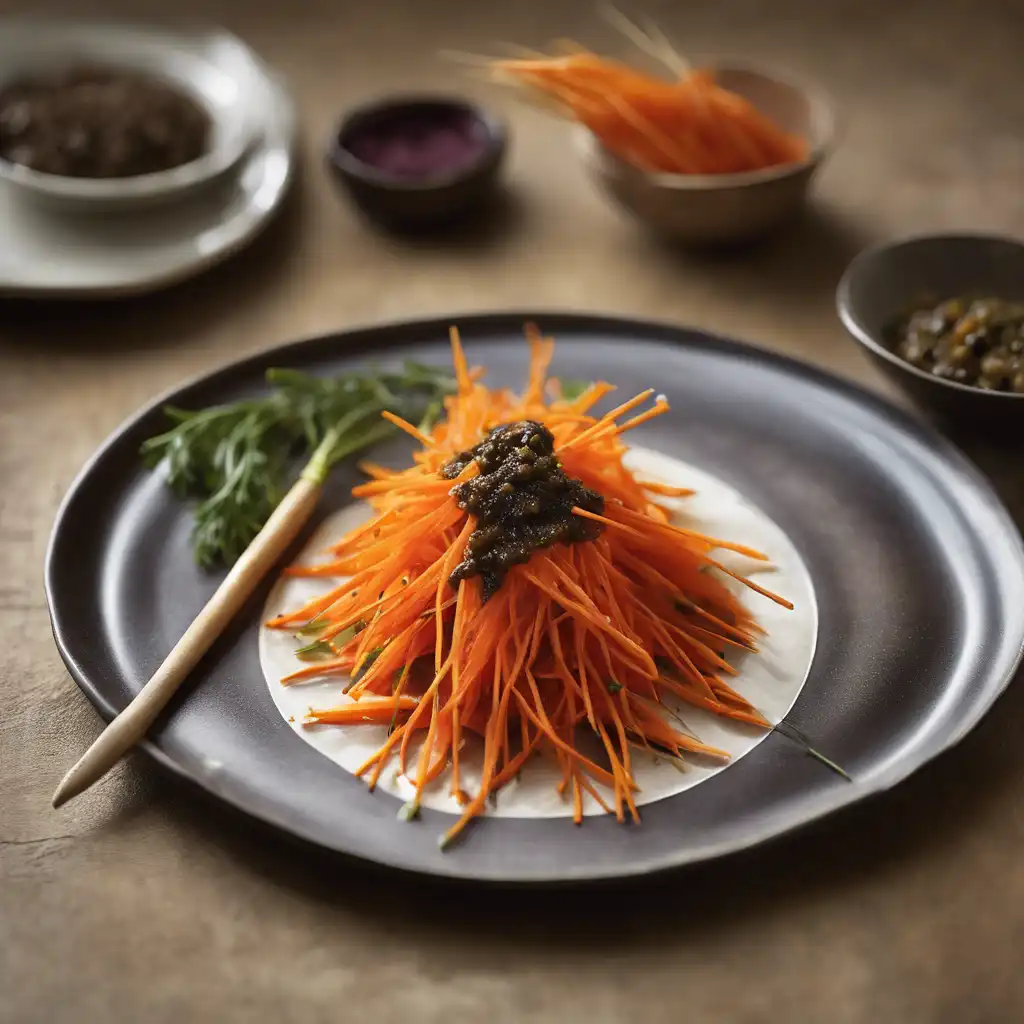 Carrot with Tapenade (Olive and Anchovy Paste)