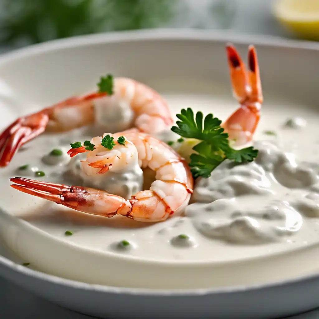 Shrimp with Yogurt and Ginger Sauce