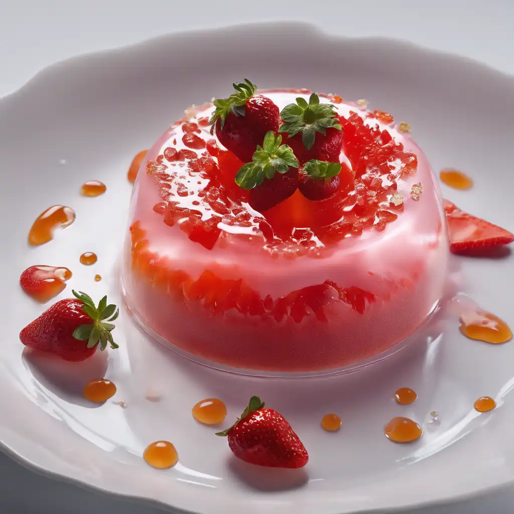 Strawberry Gelatin Dessert