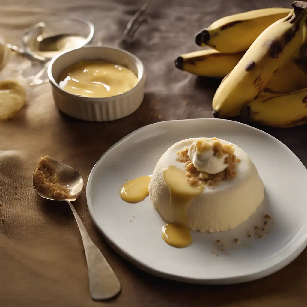 Mandioca Flour with Dried Banana Pudding