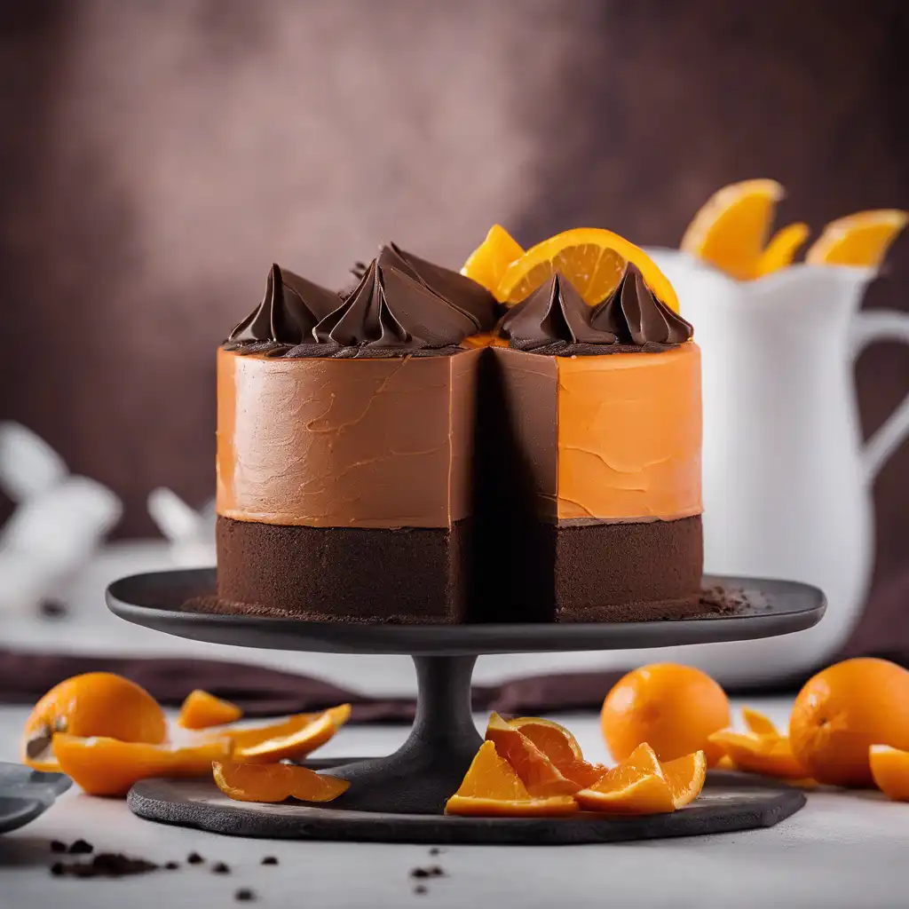 Chocolate and Orange Mousse Cake