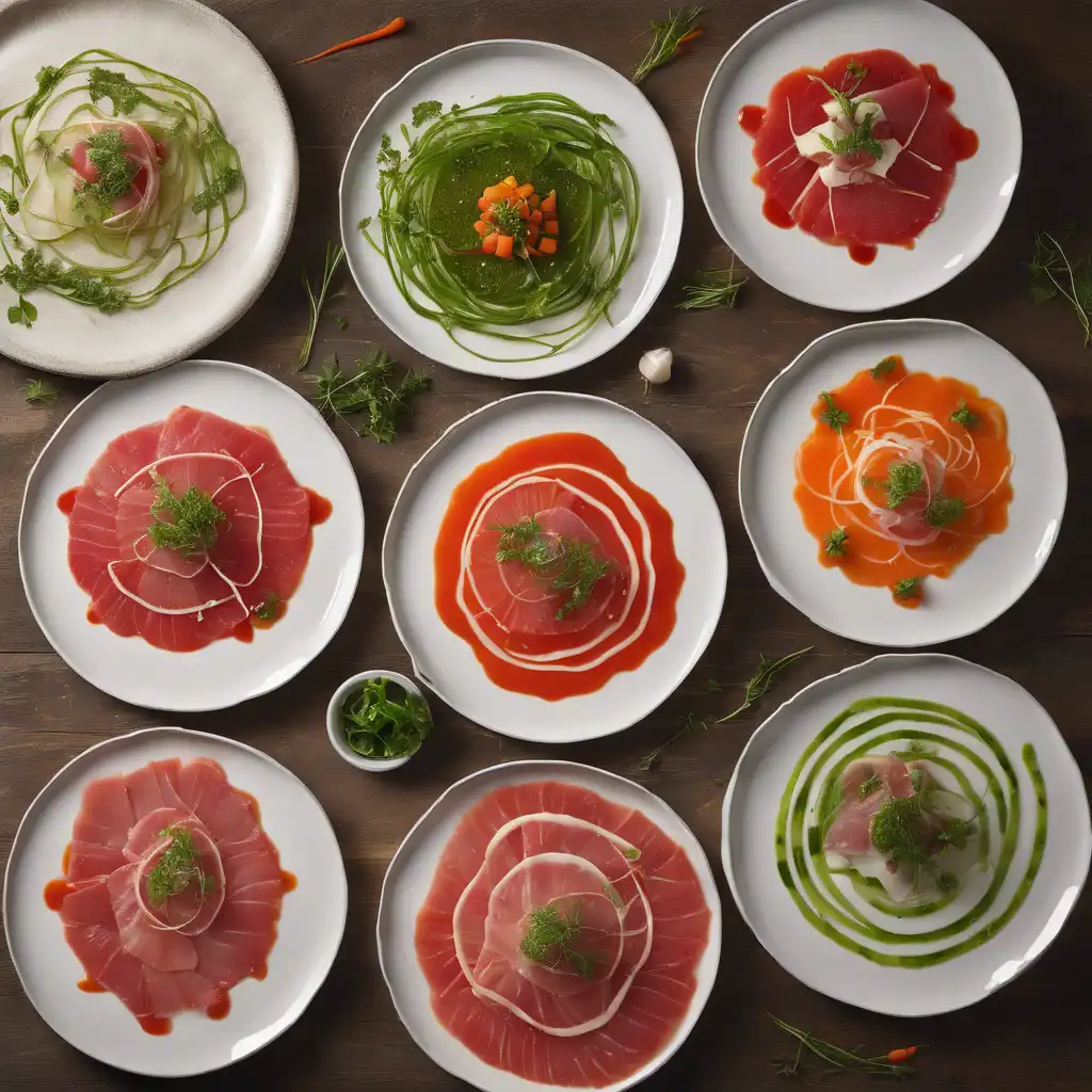 Carpaccio with Vegetable Sauce