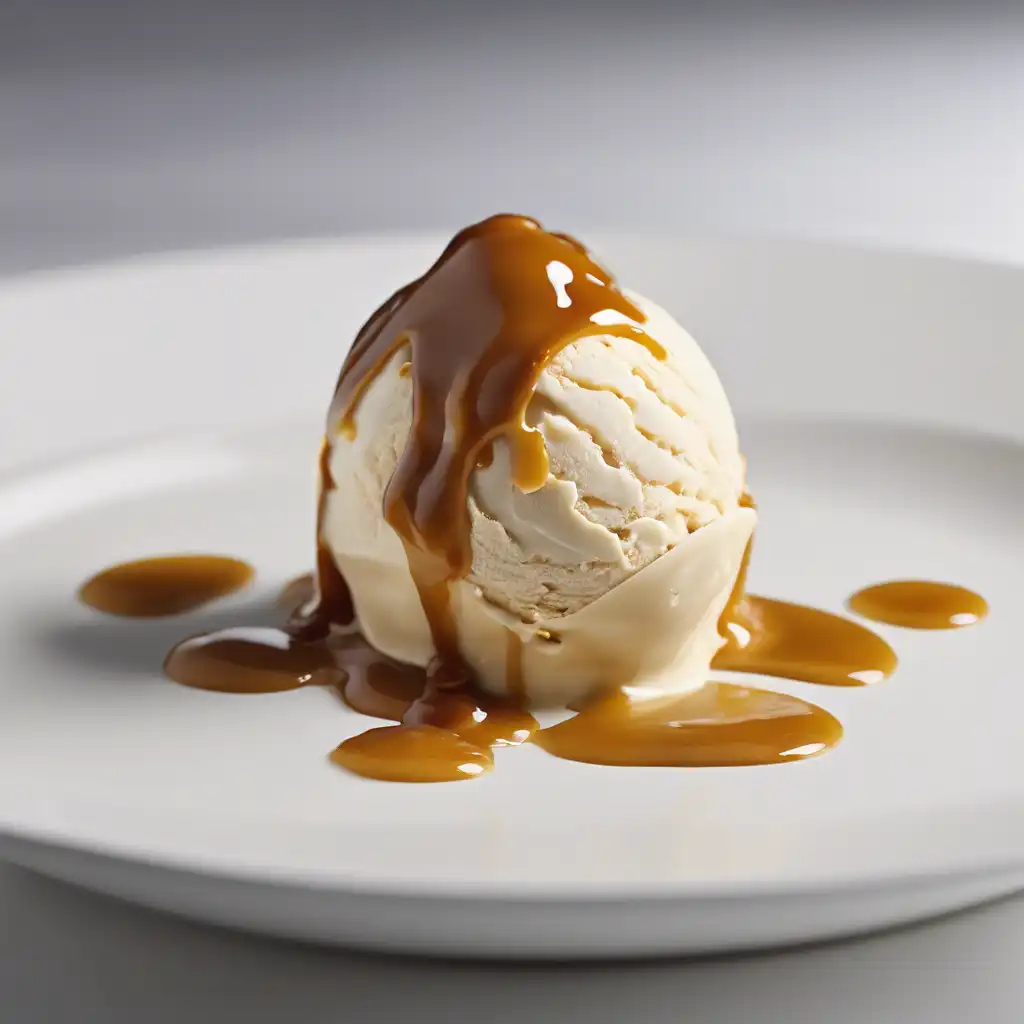 Mascarpone Ice Cream with Caramel