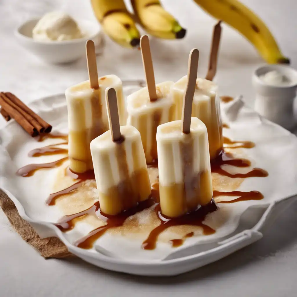 Banana Flambé Popsicles