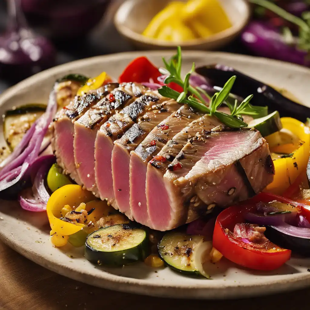 Grilled Tuna with Vegetables