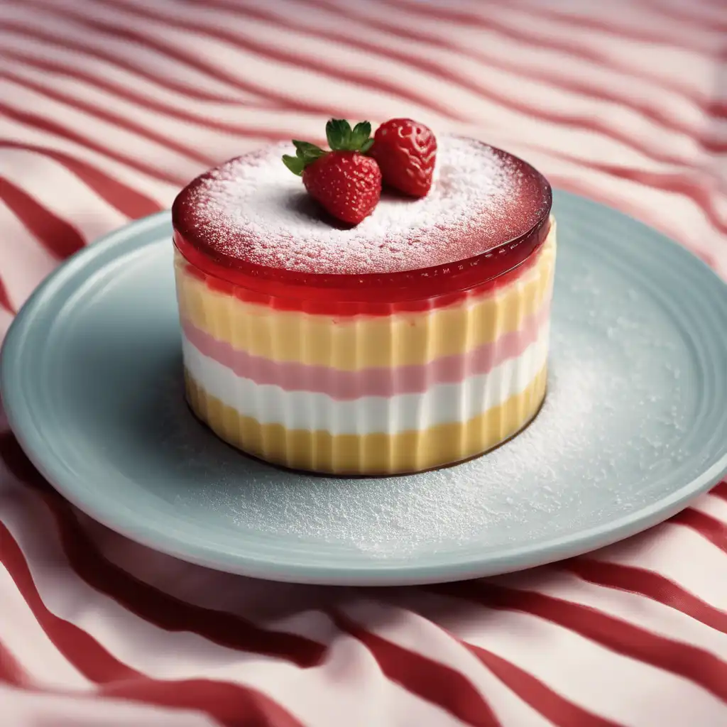 Two-Color Soufflé with Strawberry or Raspberry Gelée