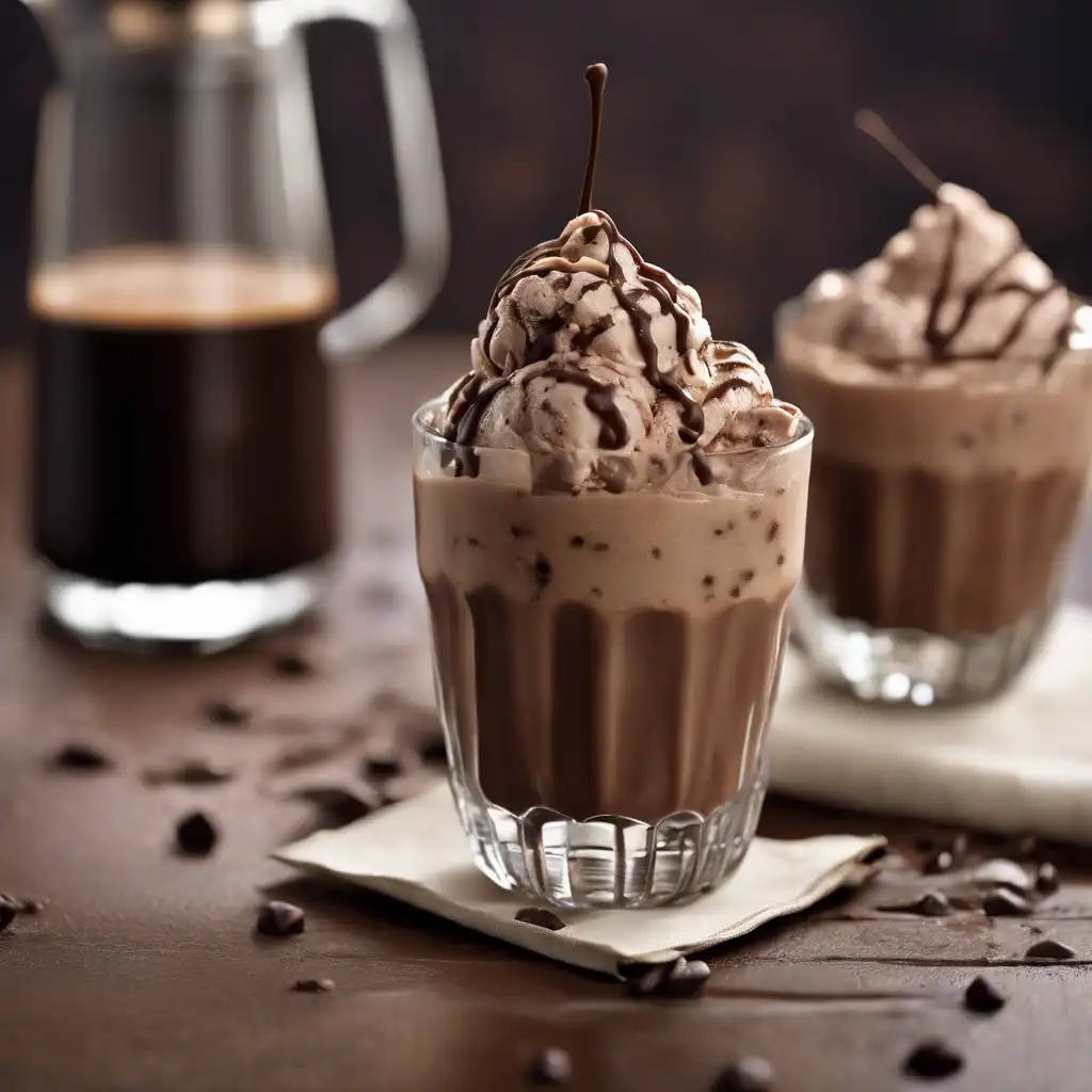 Coffee and Chocolate Ice Cream Soda