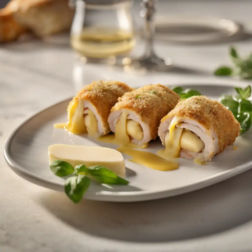 Chicken Roll with Provolone Cheese