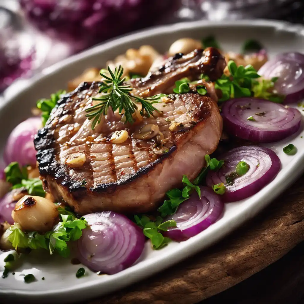 Pork Chops with Onions and Mushrooms