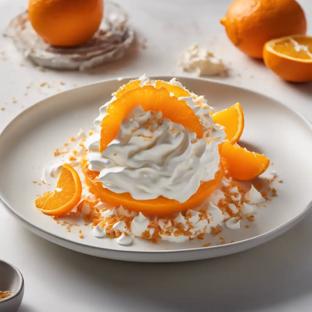 Orange with Whipped Cream