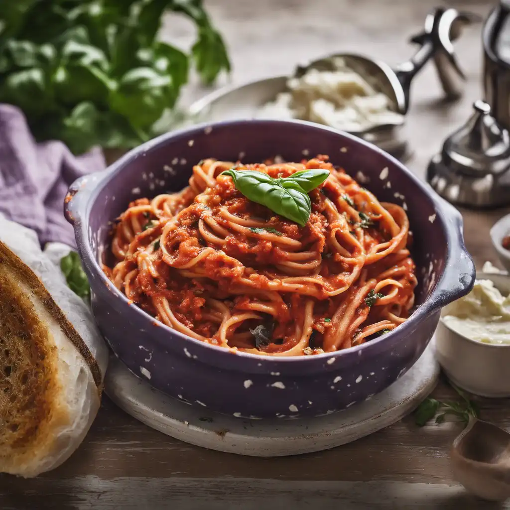 Spicy Eggplant Pasta