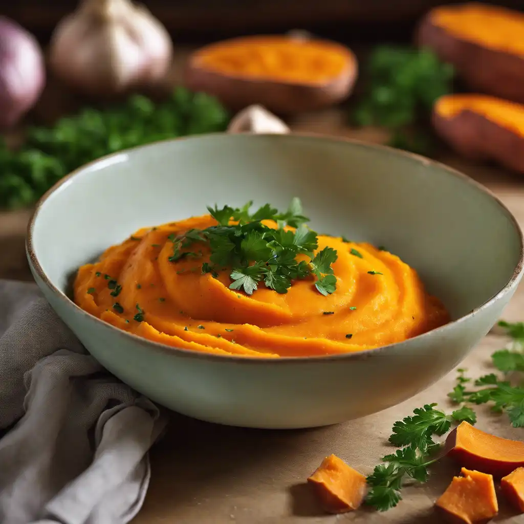 Sweet Potato and Garlic Purée