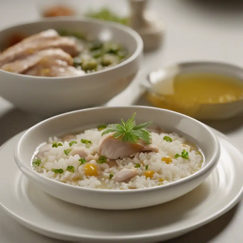 HortelÃ¤ and Rice with Chicken Broth