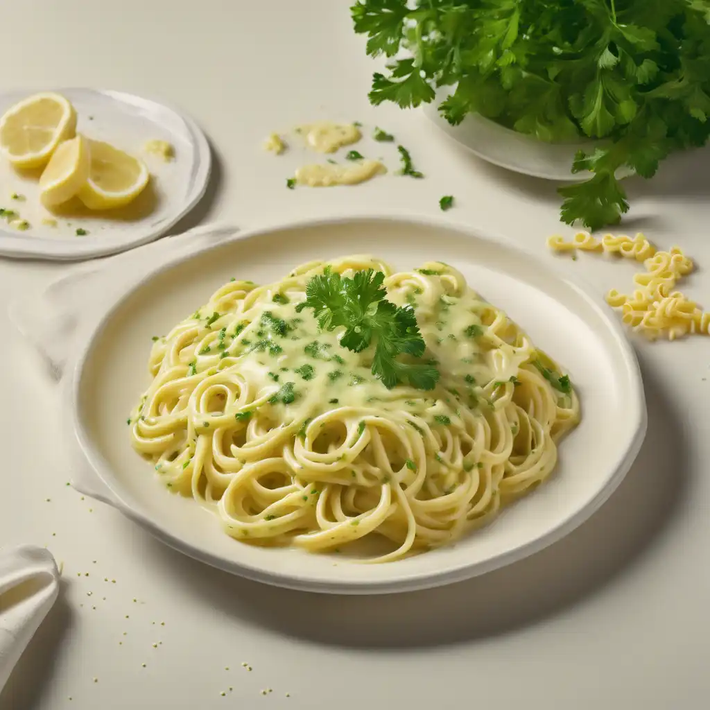 Lemon and Parsley Cream Sauce for Macaroni