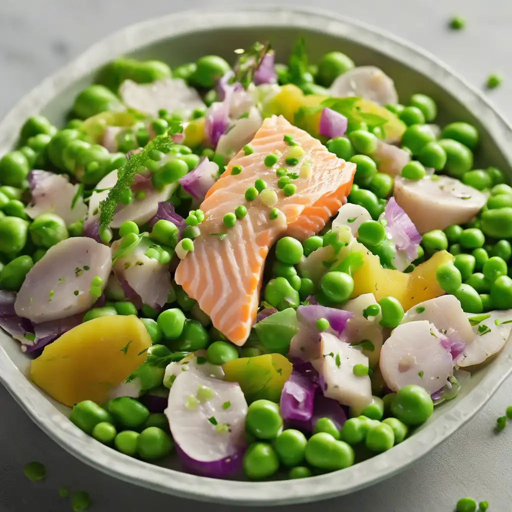 Fish Salad with Peas