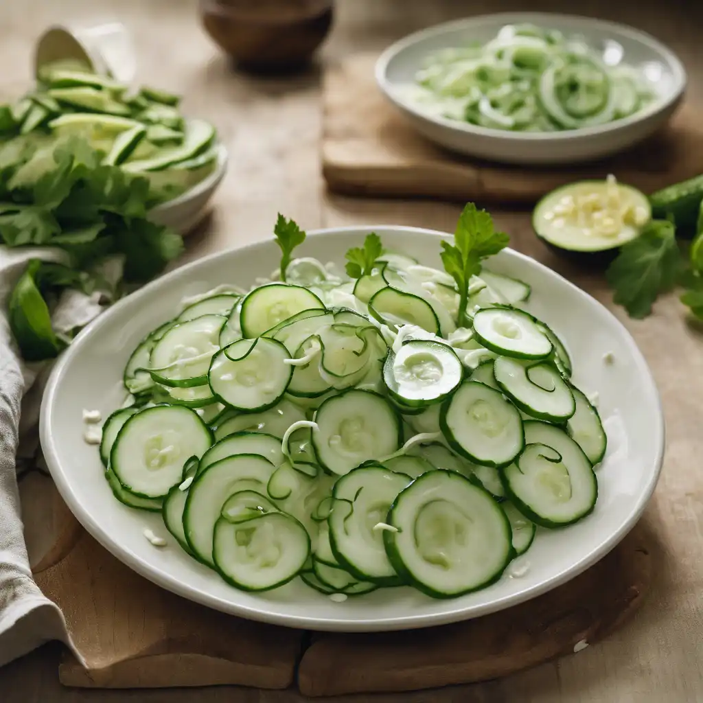 Cucumber Salad with Cream