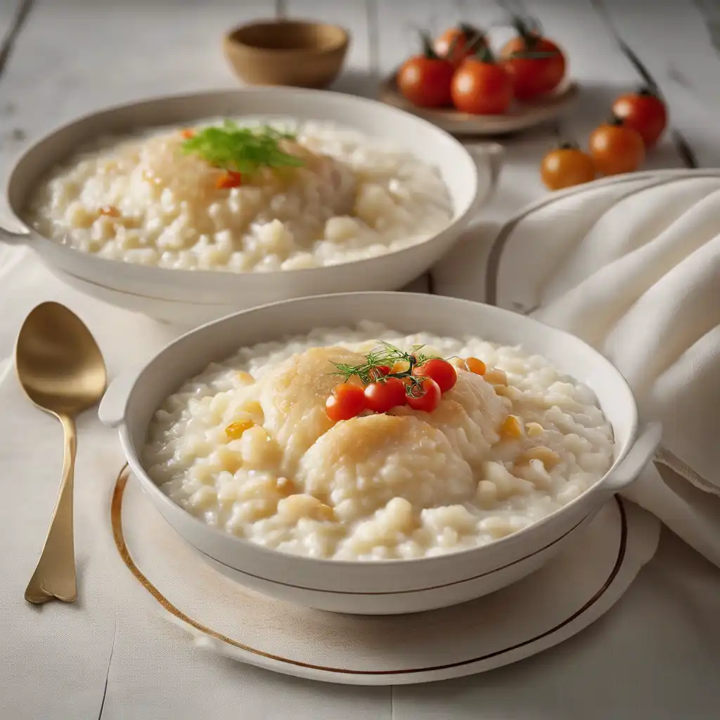 Foto de Pudim de arroz com bacalhau