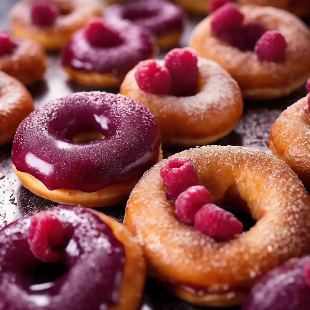 Framboise or Damson Filled Doughnuts