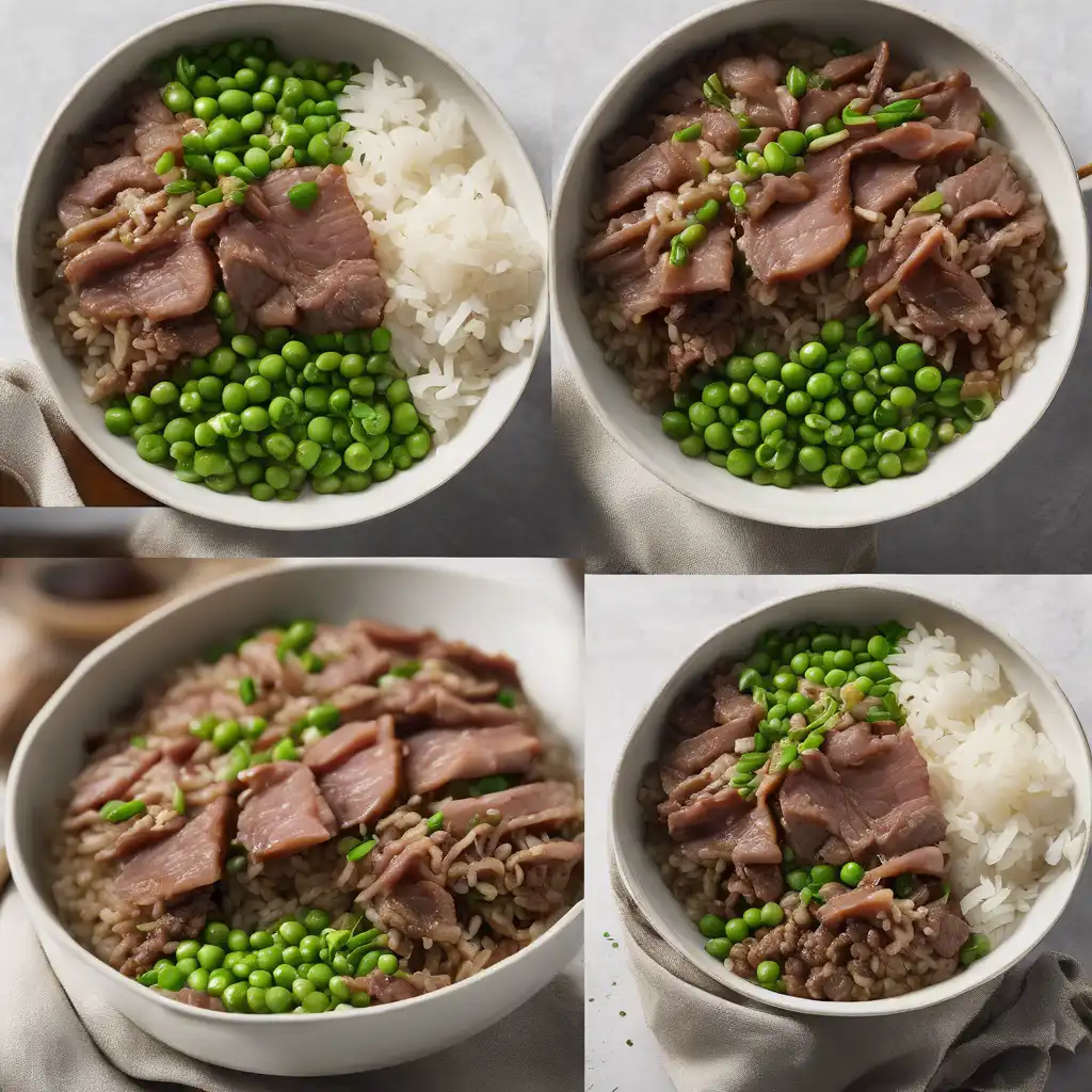 Rice with Beef and Peas