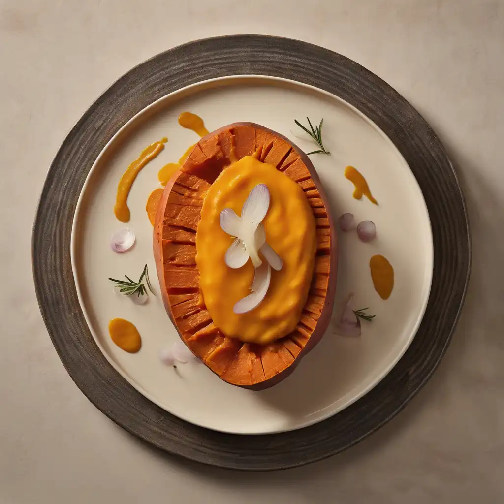 Sweet Potato with Onion Puree