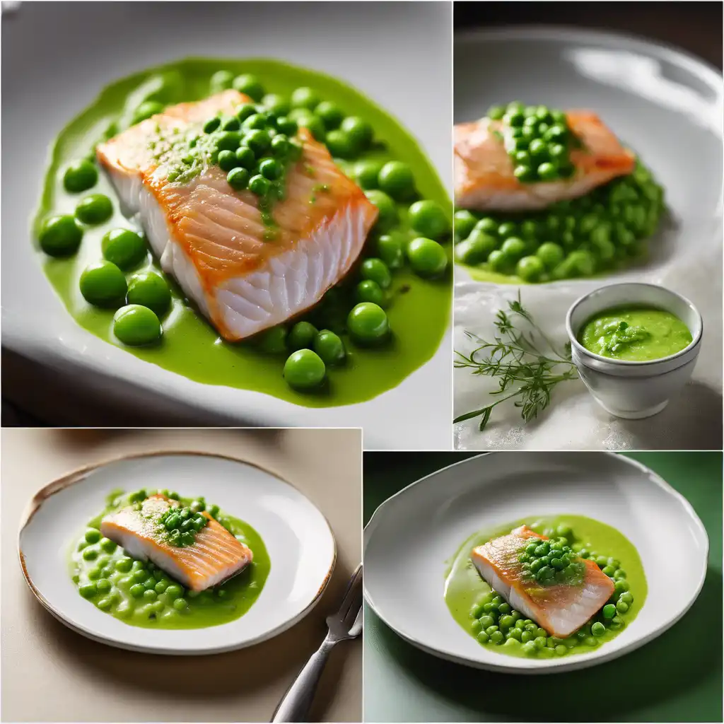 Fish with Pea Sauce