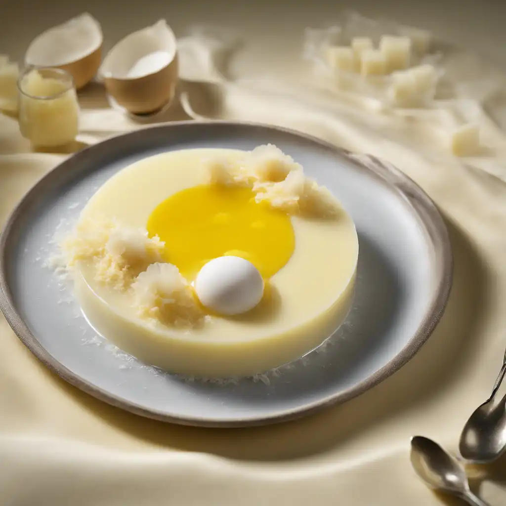 Coconut Gelatin with Egg Custard