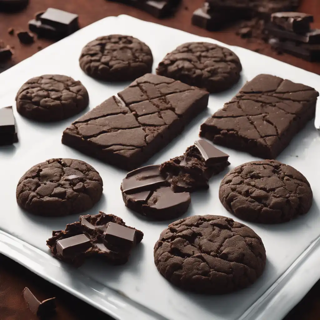 Shortbread Cookies with Chocolate Chunks