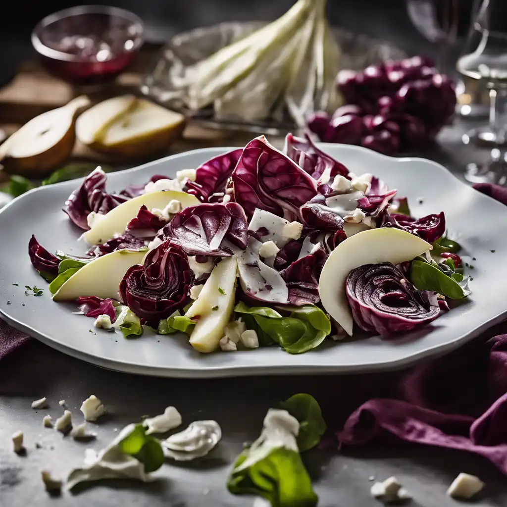 Radicchio with Gorgonzola and Pear