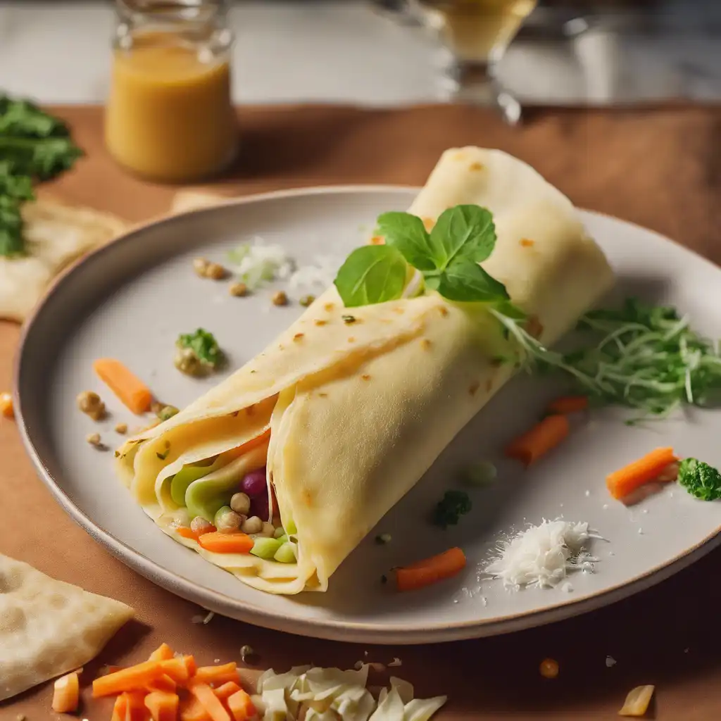 Vegetarian Crepe with Filling