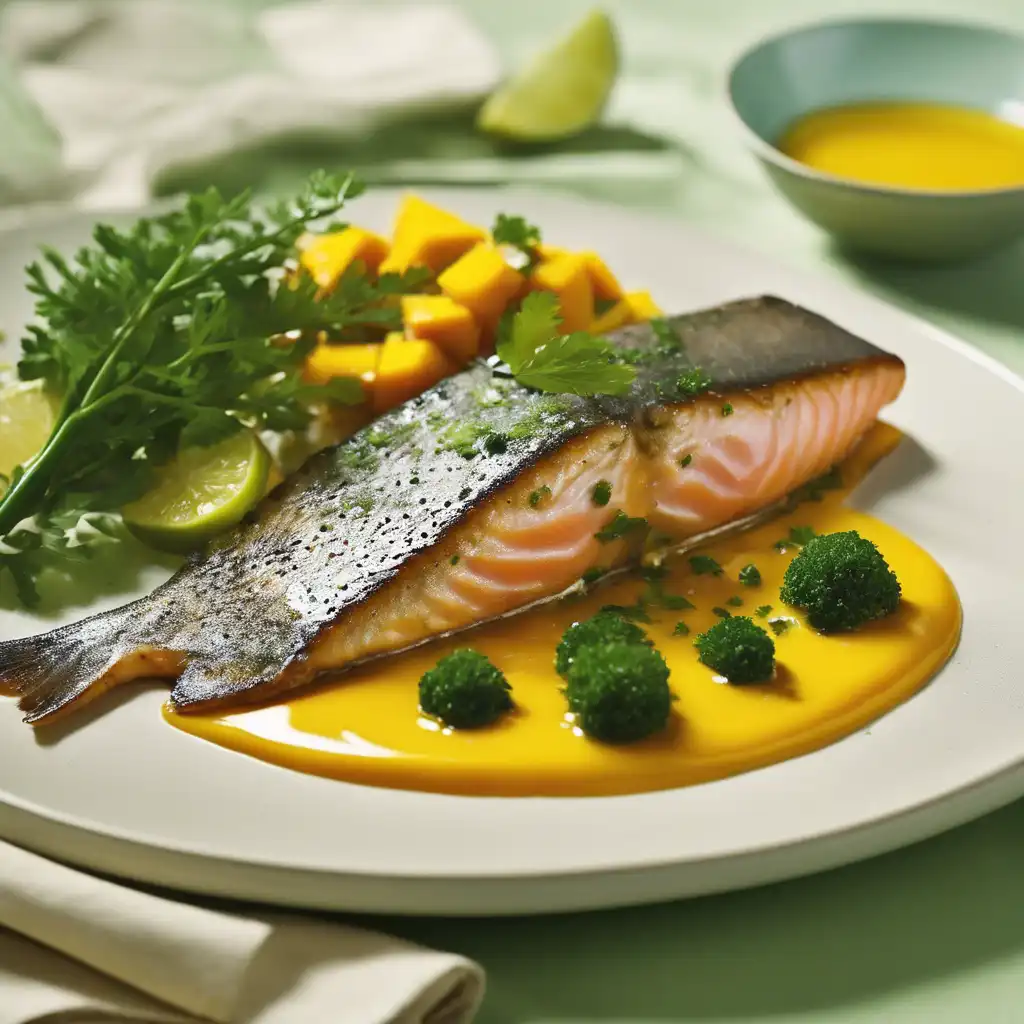 Trout with Mango Sauce