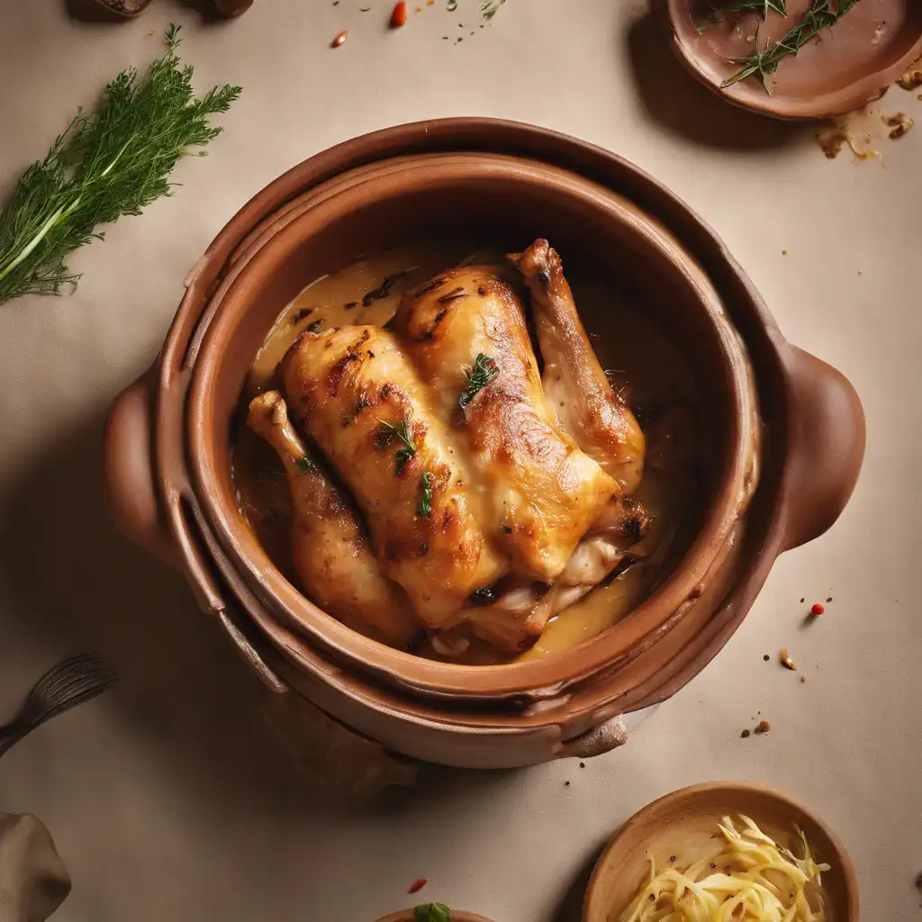 Chicken Breast in Clay Pot