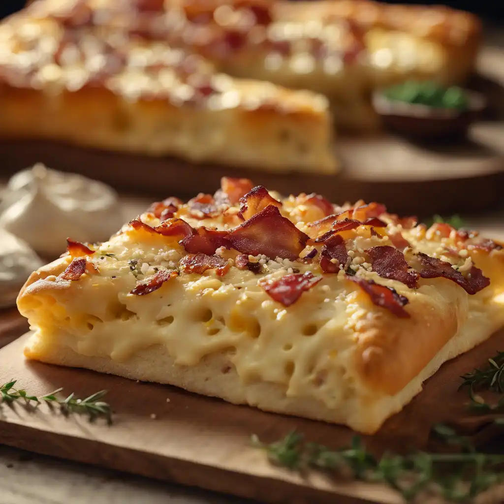 Cheese and Bacon Focaccia