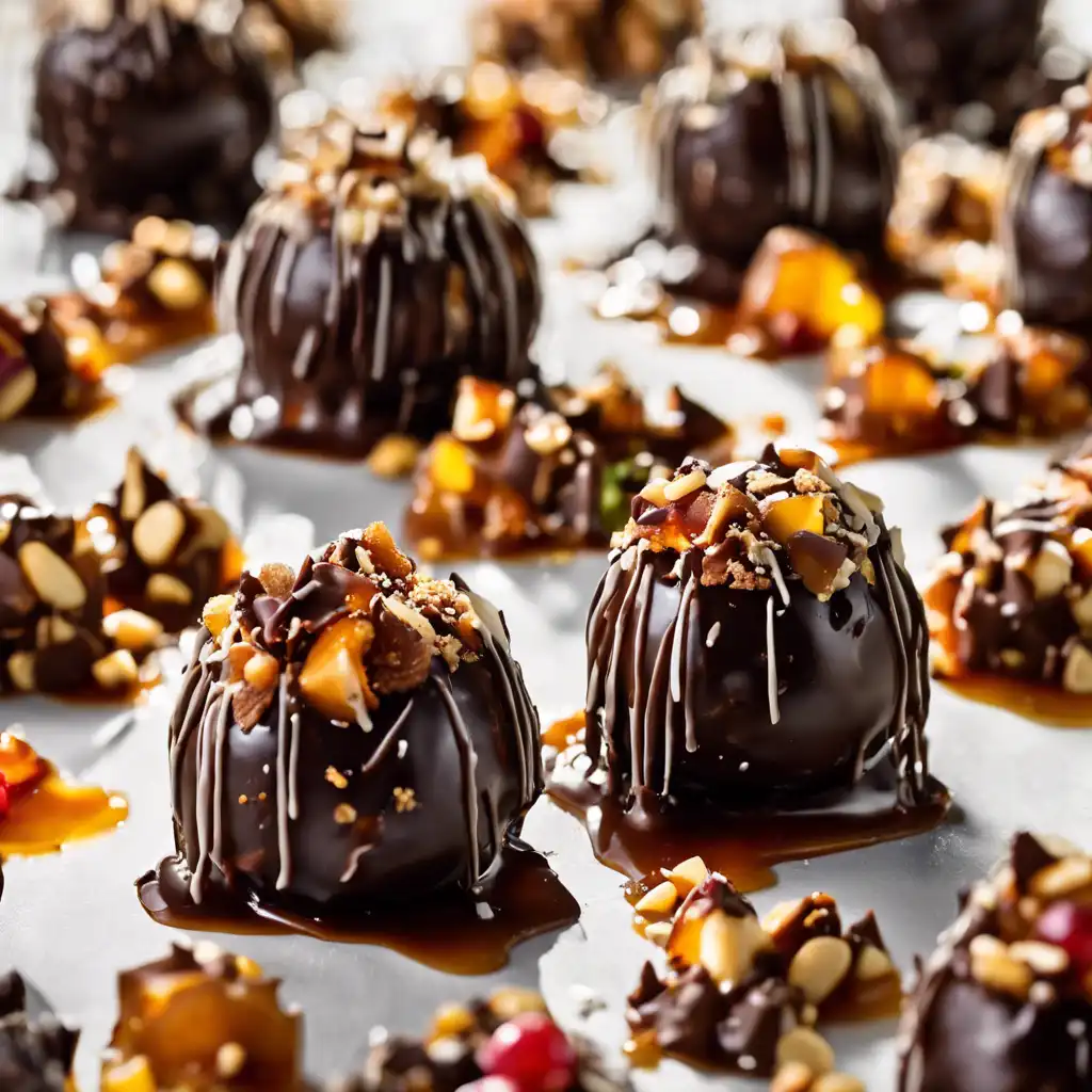 Crispy Caramel Chocolate Bombs