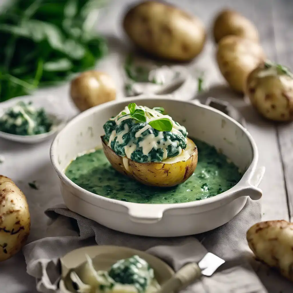 Spinach Stuffed Potatoes