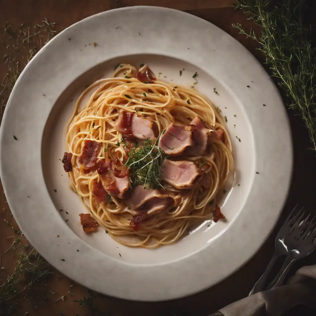 Spaghetti with Pork and Thyme