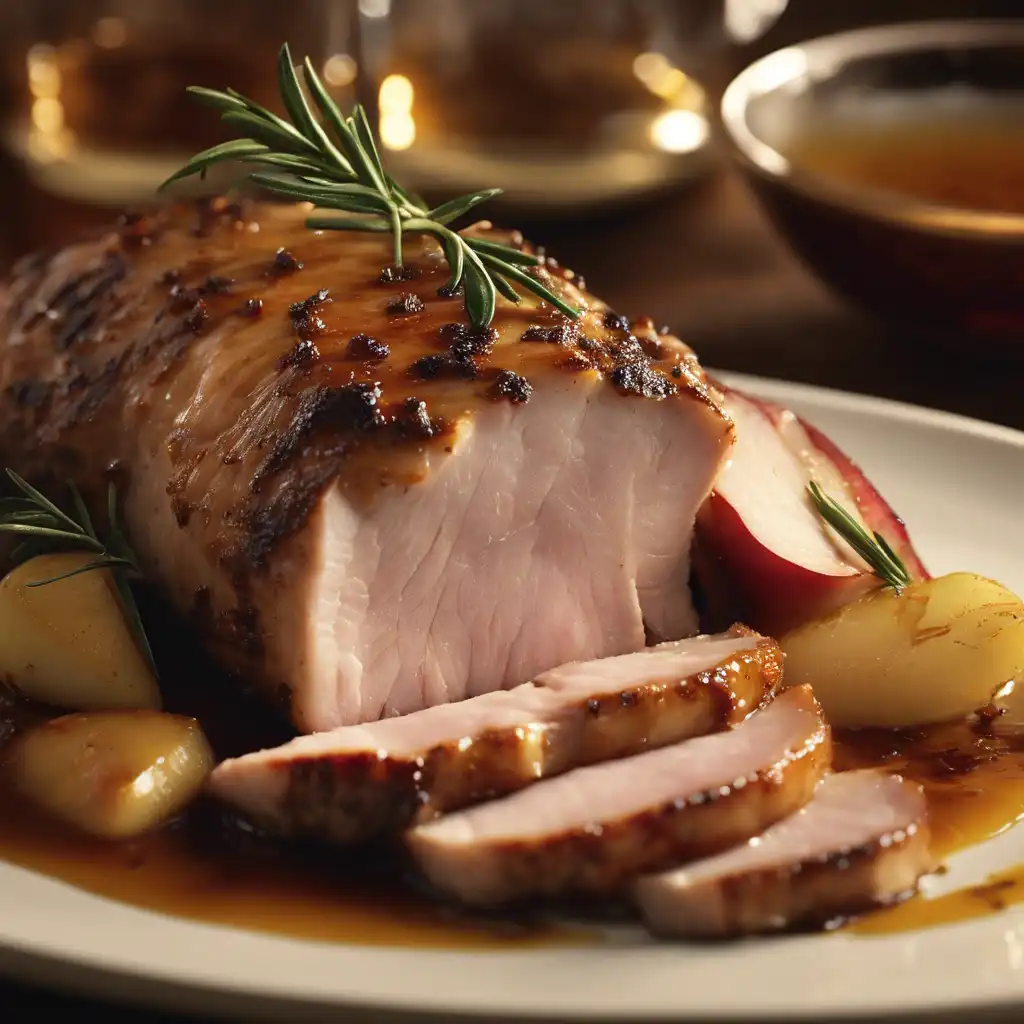 Pork Loin Roasted with Apple Cider