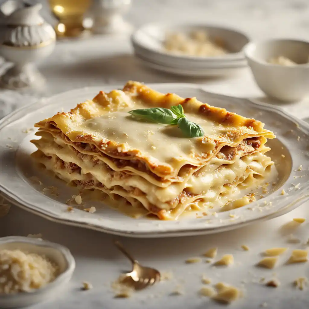 Lasagna with Almond Cream