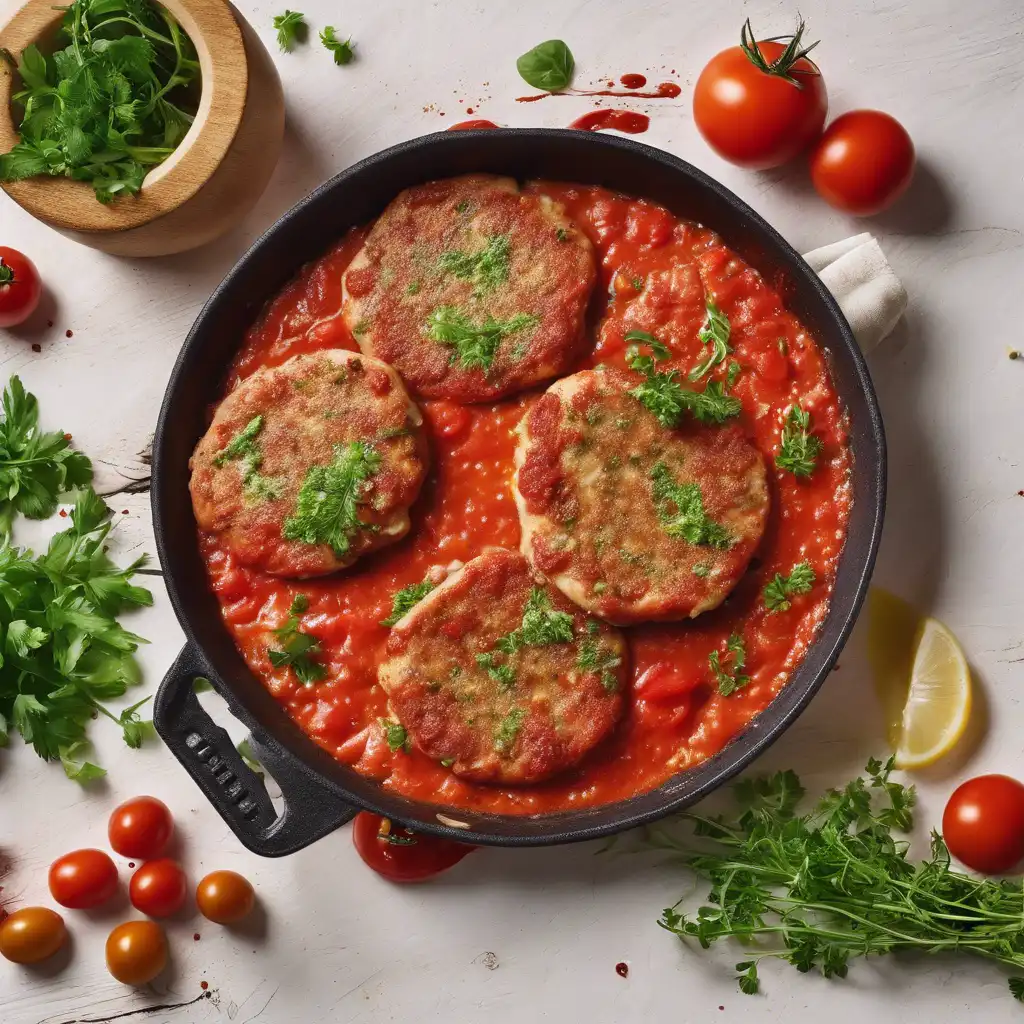 Foto de Costeleta à pizzaiola