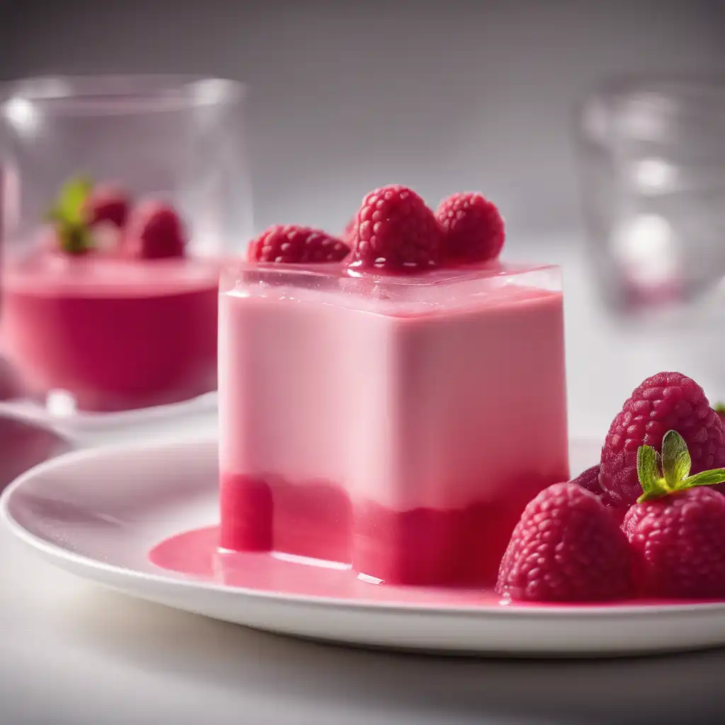 Raspberry or Strawberry Gelatin Mousse