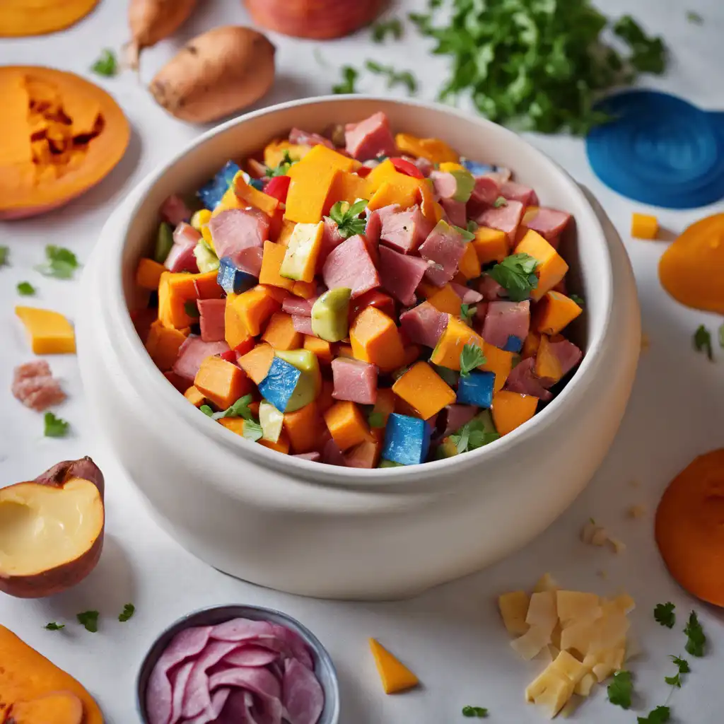 Rainbow Sweet Potato Salad