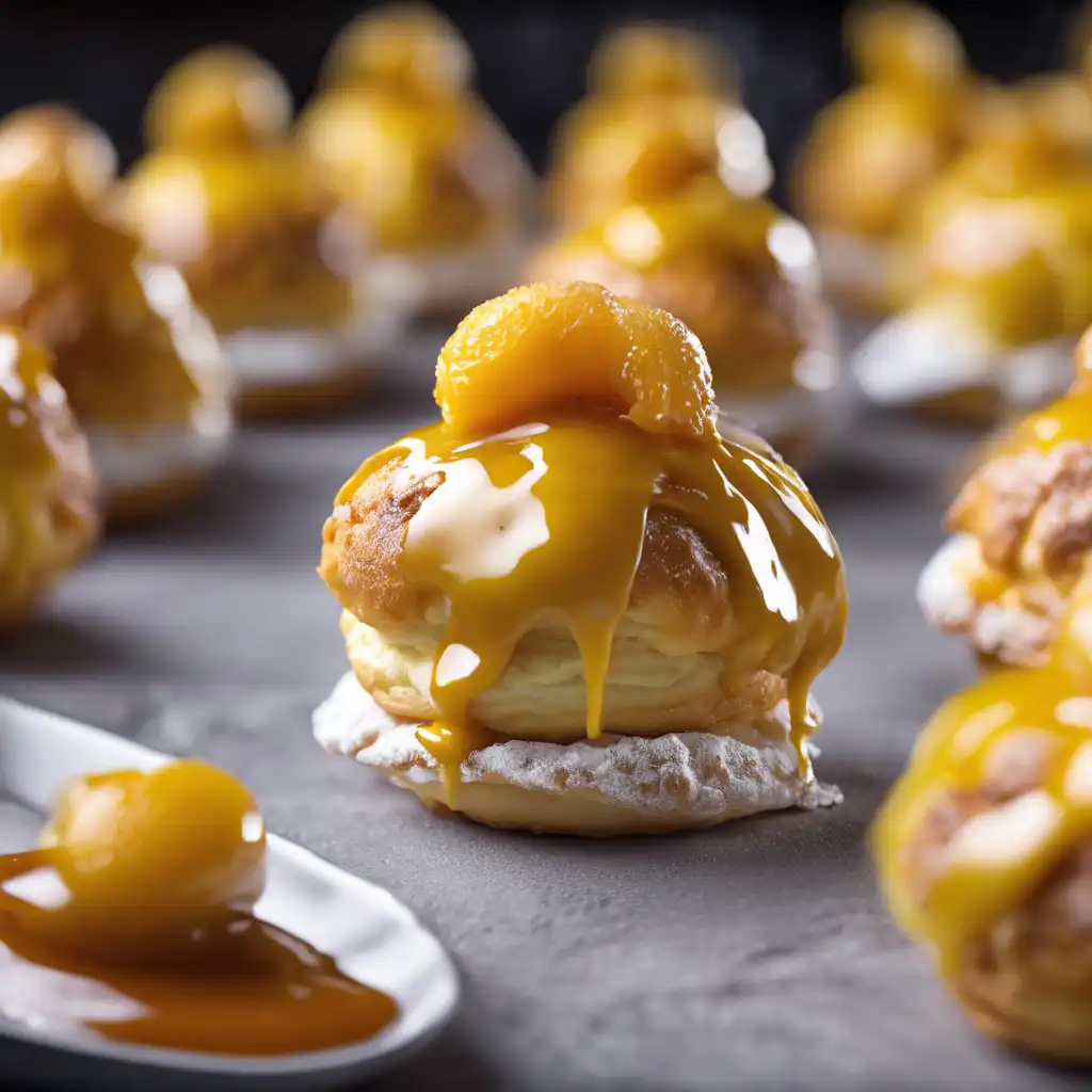 Passion Fruit Cream Puffs with PÃ¢ssaro Sauce