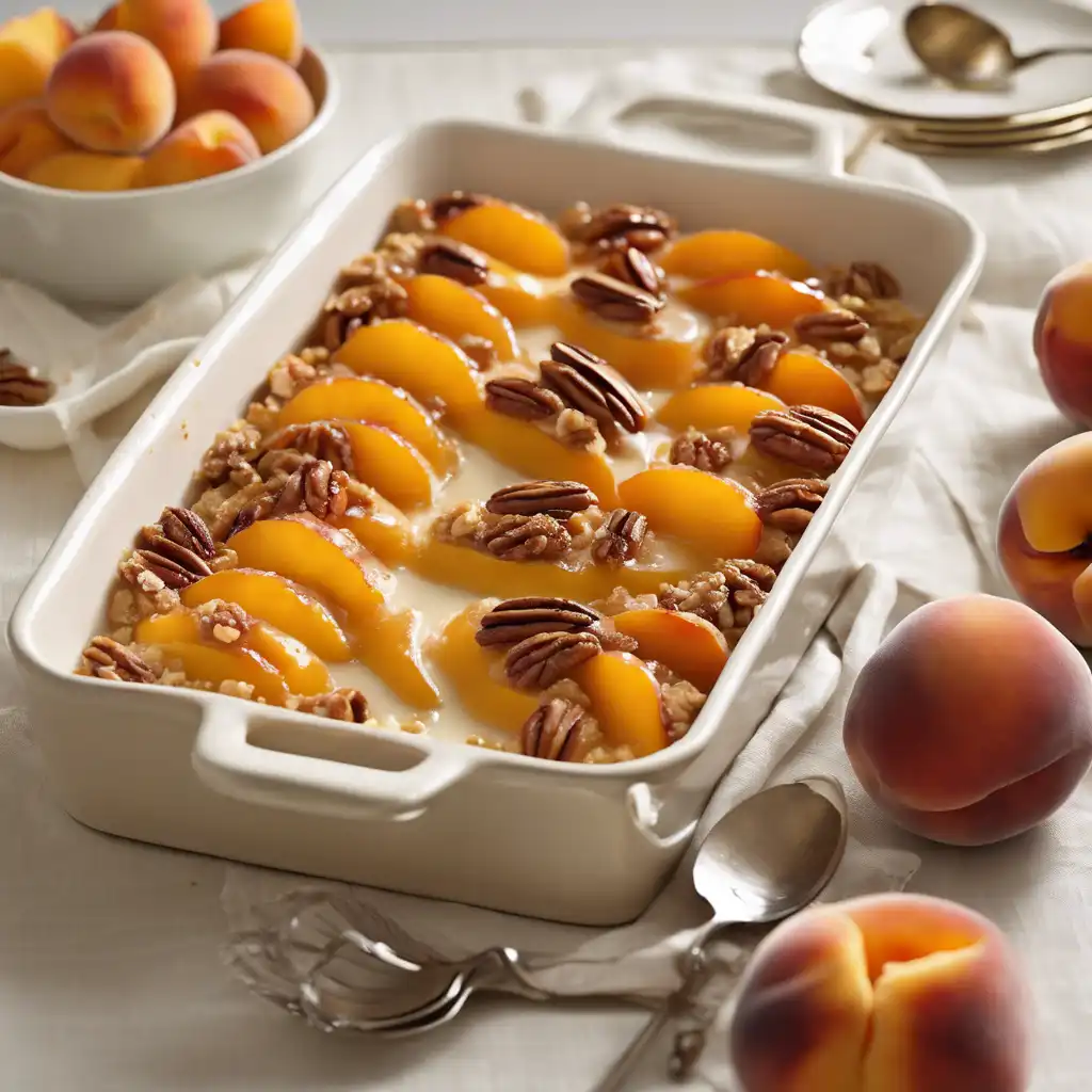 Peach and Pecan Meltaway Dessert