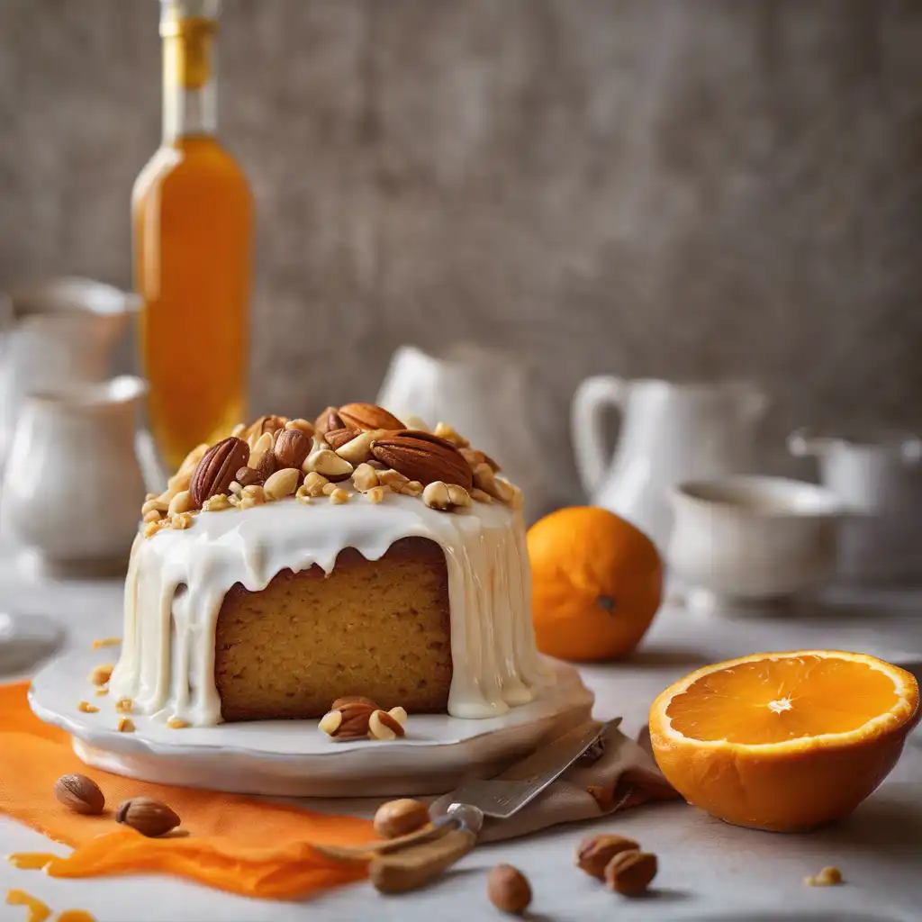 Orange Nut Cake with Orange Liqueur Glaze