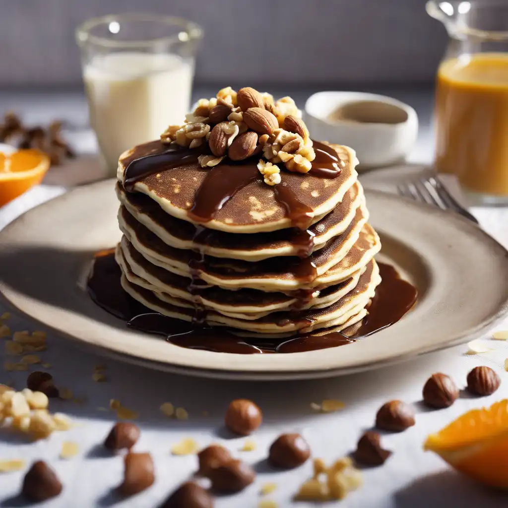 Chocolate and Nut Pancakes