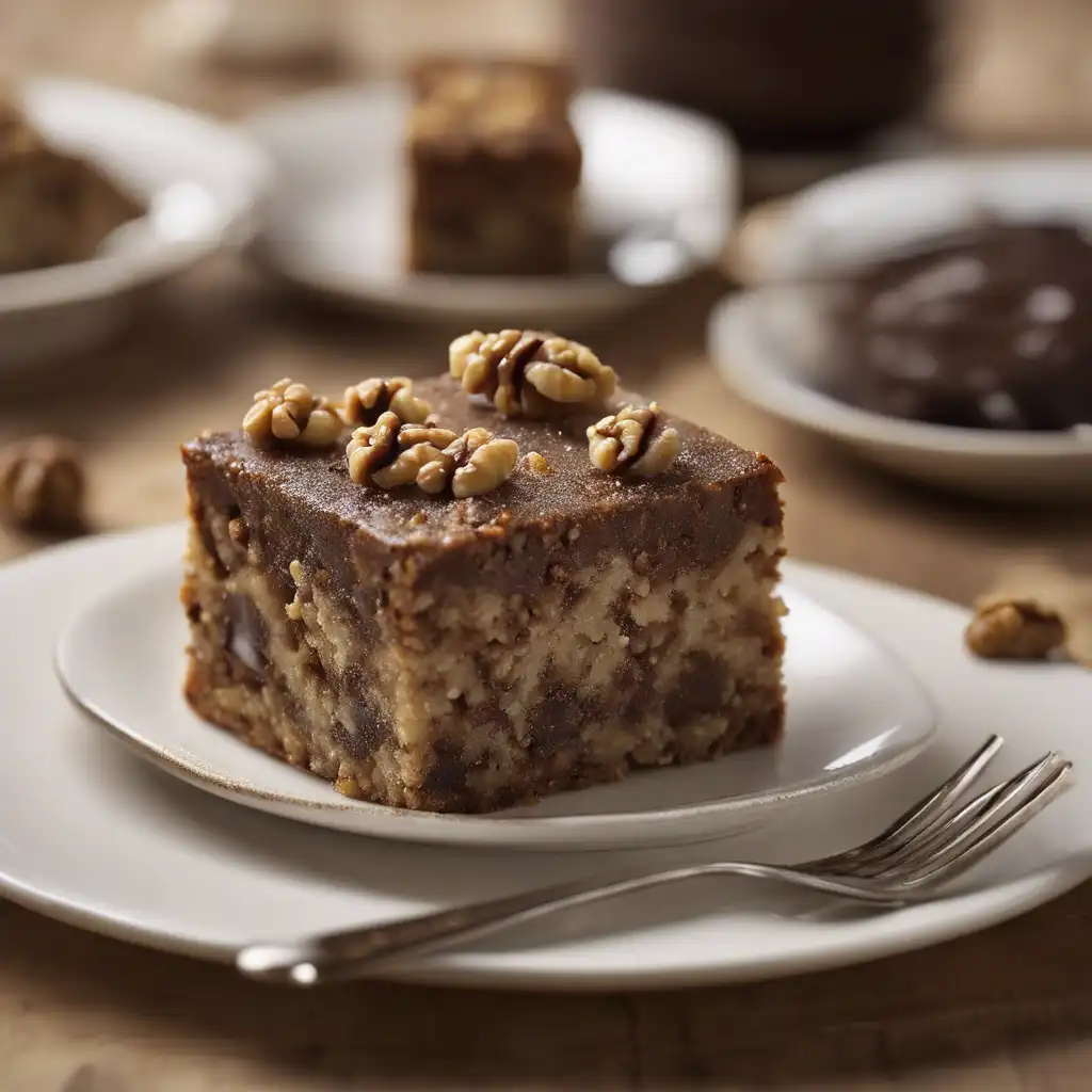 Walnut Square Cake