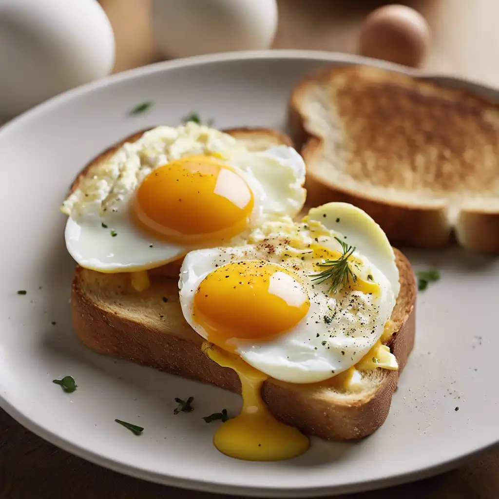 Eggs on Toasted Bread