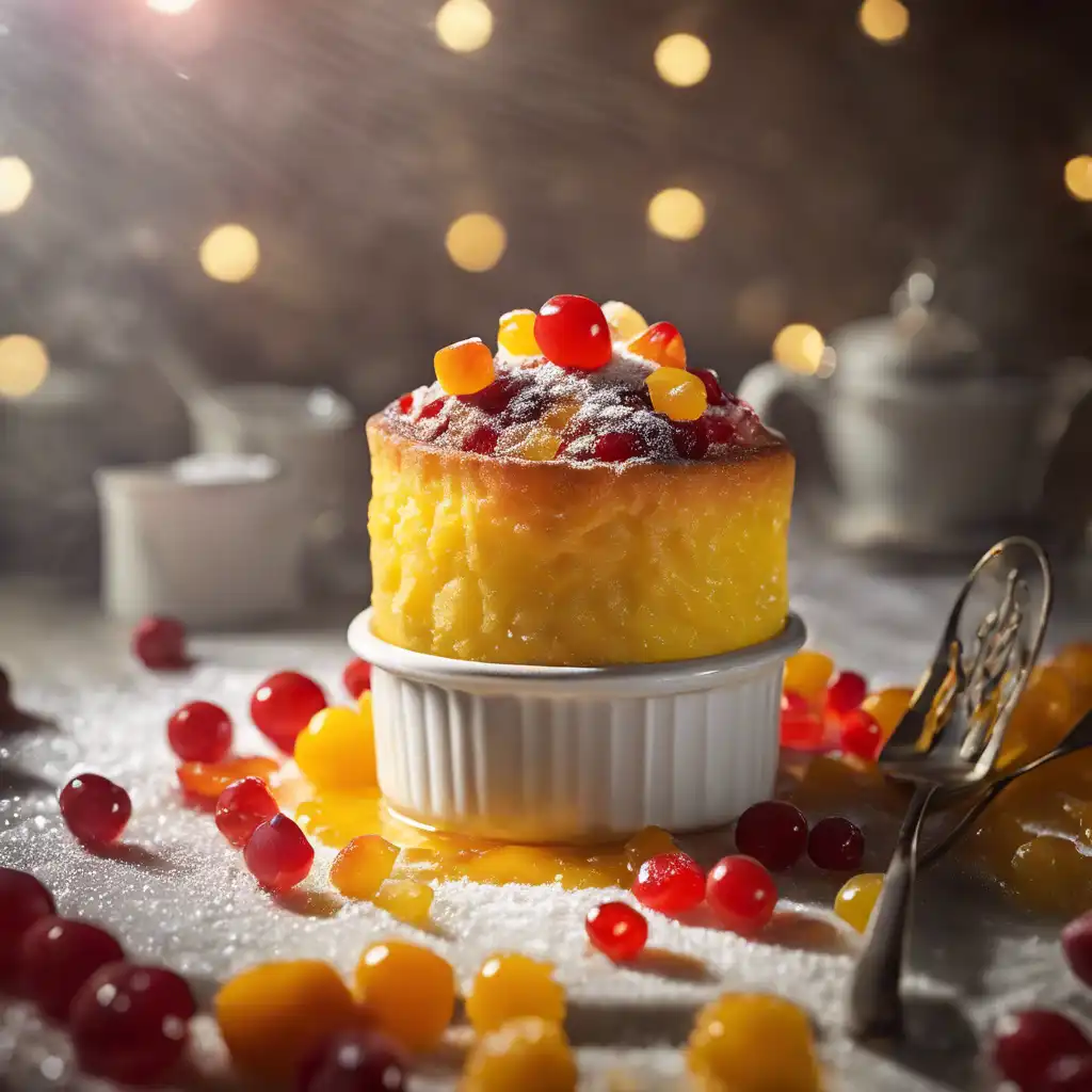 Foto de Suflê doce com frutas cristalizadas