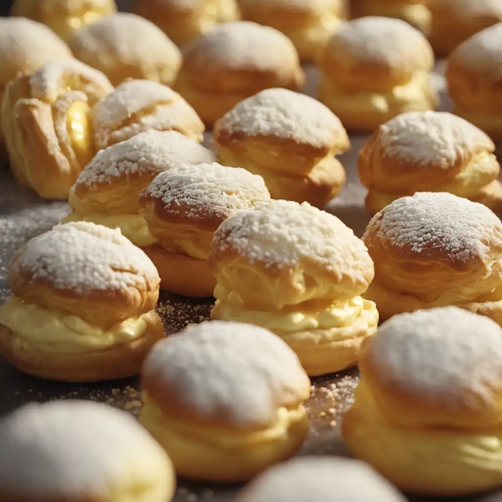 Cream-Filled Choux Pastry Balls