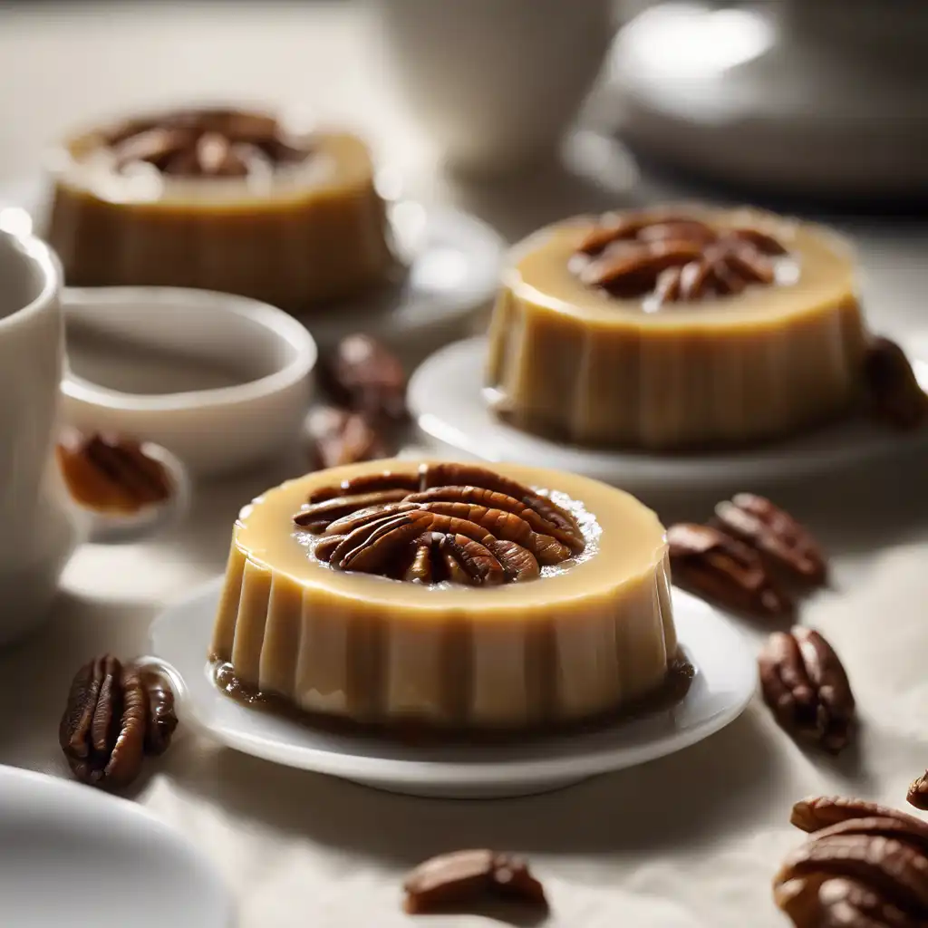 Pecan and Coffee Flans