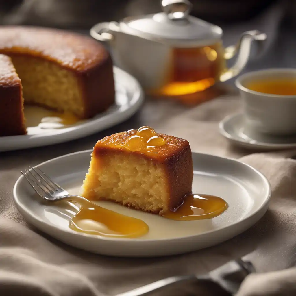 Ginger Pudding Cake with Honey